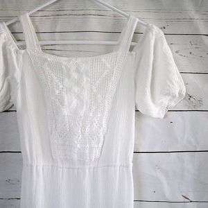 Long White Bohemian Dress